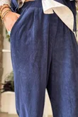 Terry B Relaxed Tapered Jogger Navy